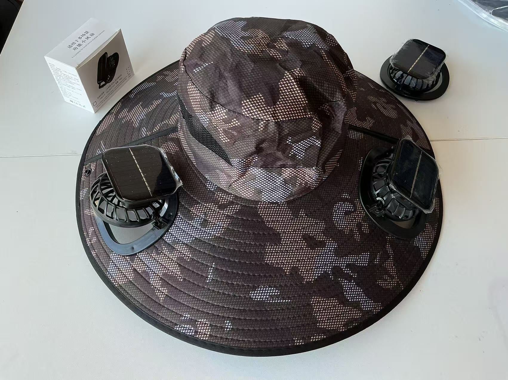 Solar USB Fan Hat with Dual Cooling and Sun Protection - Noman Store LLC
