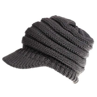 Women Ponytail Beanies Autumn Winter Hats Female Soft Knitting Caps Warm Ladies Skullies - NOMAN STORE LLC
