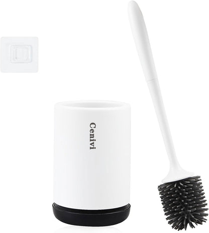 Non-stick Hair Soft Plastic Brush Head Toilet - NOMAN STORE LLC