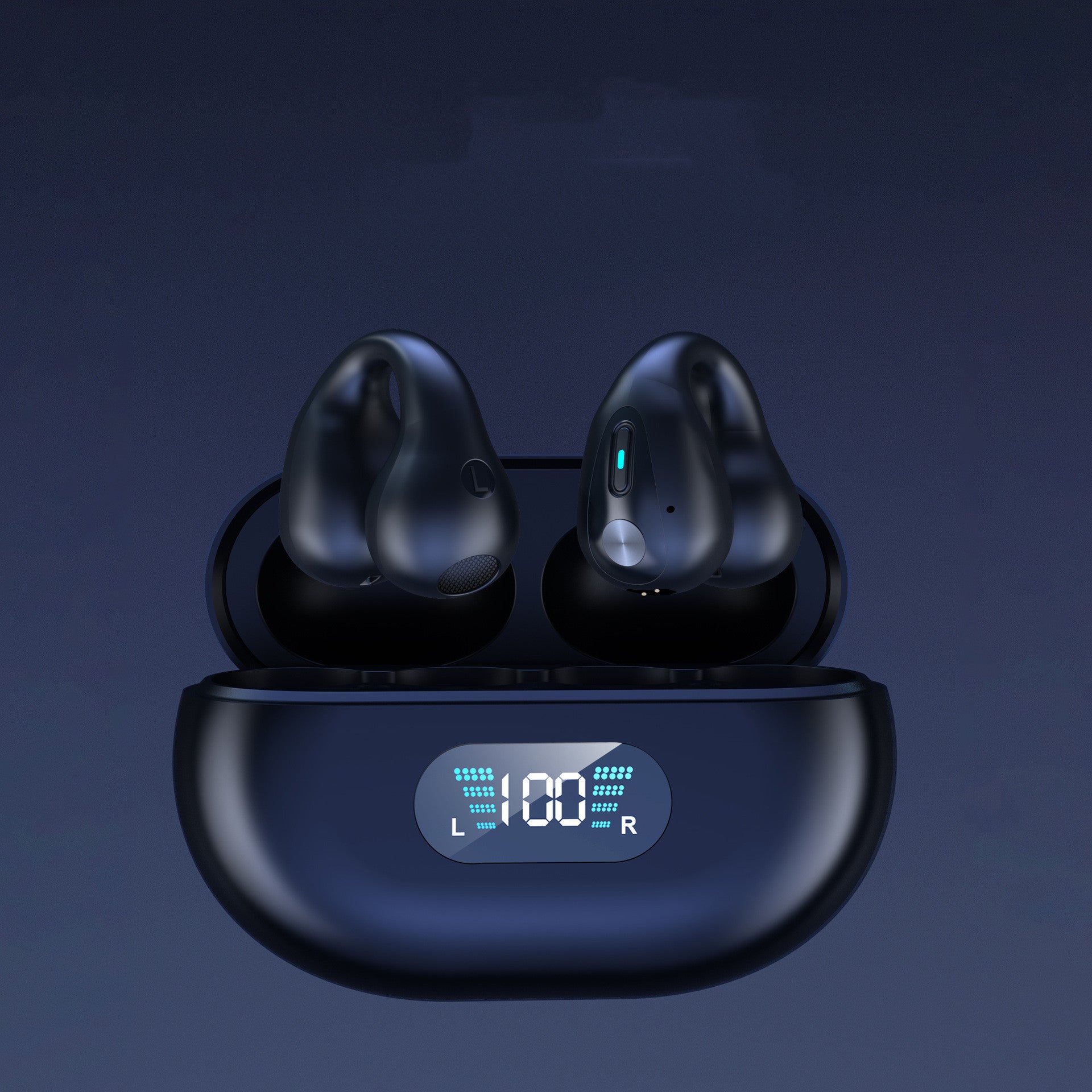 Bone Conduction Headphones TWS Earbuds Ear Clip Bluetooth 5.3 Touch Wireless Earphone In-Ear Bass HIFI Sports Headset - NOMAN STORE LLC