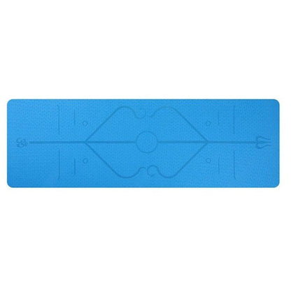 Non Slip TPE Yoga Mat Position Line Beginner - NOMAN STORE LLC