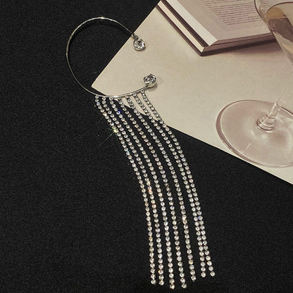 Fashionable And Simple Long Tassel Earrings - NOMAN STORE LLC