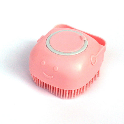 Silicone Dog Bath Massage Gloves Brush Pet Cat Bathroom Cleaning Tool Comb Brush For Dog Can Pour Shampoo Dog Grooming Supplies - NOMAN STORE LLC