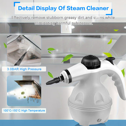 Grenade Steam Cleaner, Pressurized Handheld Cleaner For Household Use, Equipped With 12 Accessories, For Multiple Surfaces And A Powerful Home Steam Machine For Cleaning In Various Scenarios. - NOMAN STORE LLC