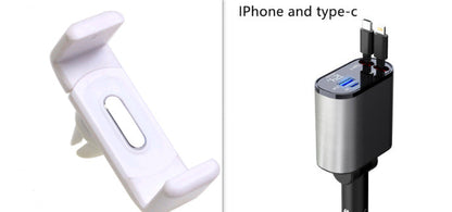 Metal Car Charger 100W Super Fast Charging Car Cigarette Lighter USB And TYPE-C Adapter - NOMAN STORE LLC