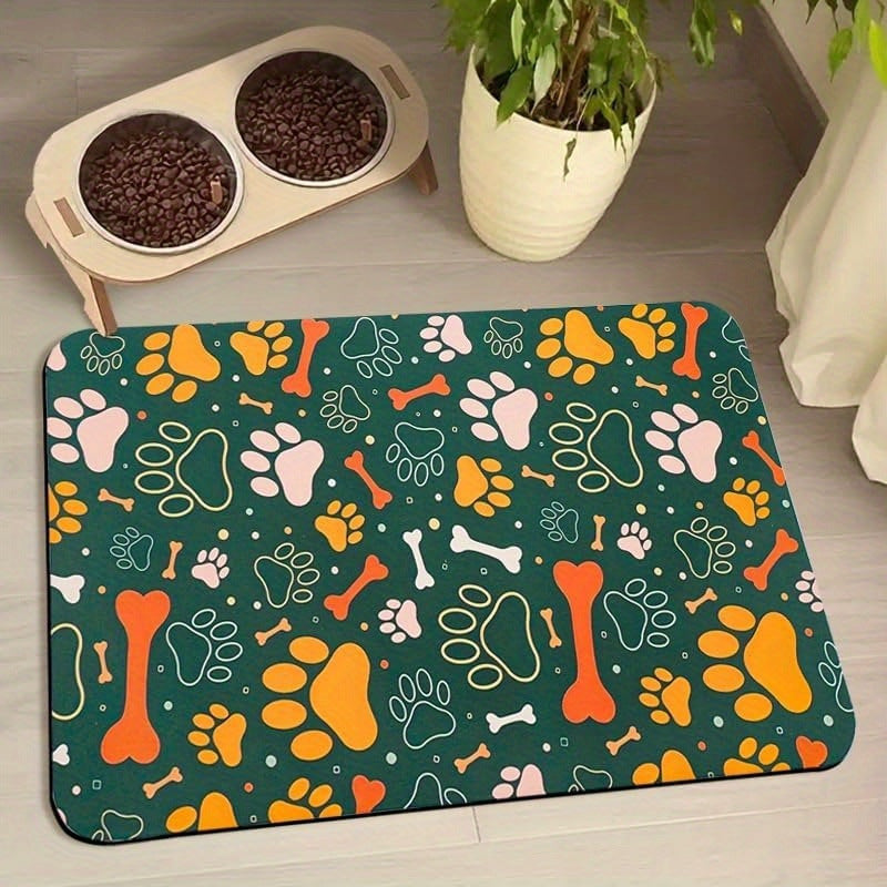 Water-absorbing quick-drying mat