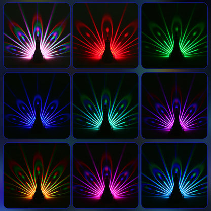 Peacocks Wall Lamp Colorful Ambient Lighting Modern Creative Atmosphere 3D Body Animal Lighting Lustre For Bedroom - NOMAN STORE LLC