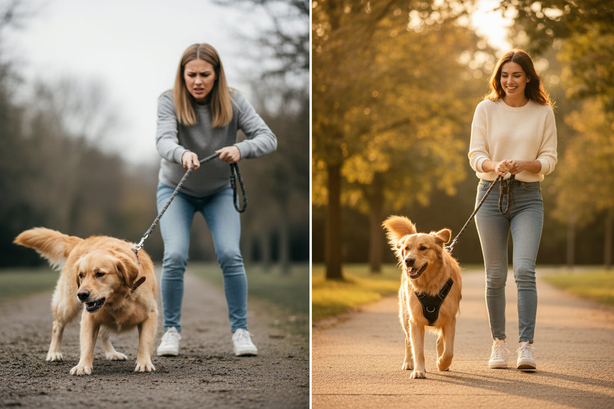 NO PULL — for dogs that drag you down the street