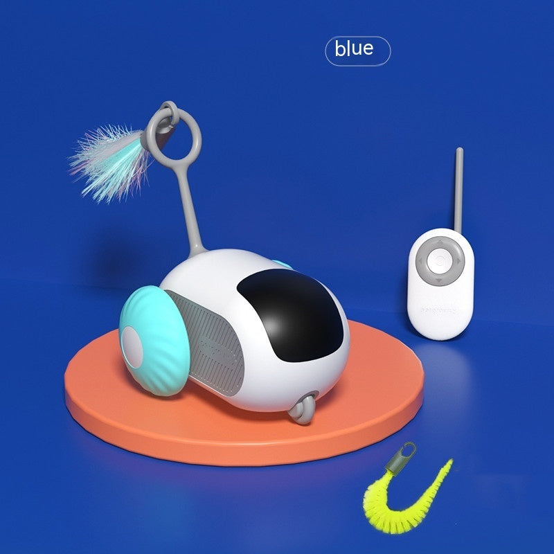Remote Control Interactive Cat Car Toy USB Charging Chasing Automatic Self-moving Remote Smart Control Car Interactive Cat Toy Pet Products - NOMAN STORE LLC