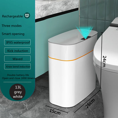 Smart Trash Can With Lid For Bedroom And Living Room Kitchen Storage Box Trash Can Induction Small Car Box Automatic Smart Dustbin Smart Trash Bin - NOMAN STORE LLC