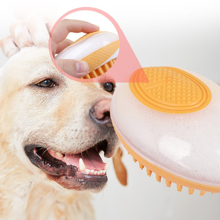 Dog Cat Bath Brush 2-in-1 Pet SPA Massage Comb Soft Silicone Pets Shower Hair Grooming Cmob Dog Cleaning Tool Pet Products - Noman Store LLC