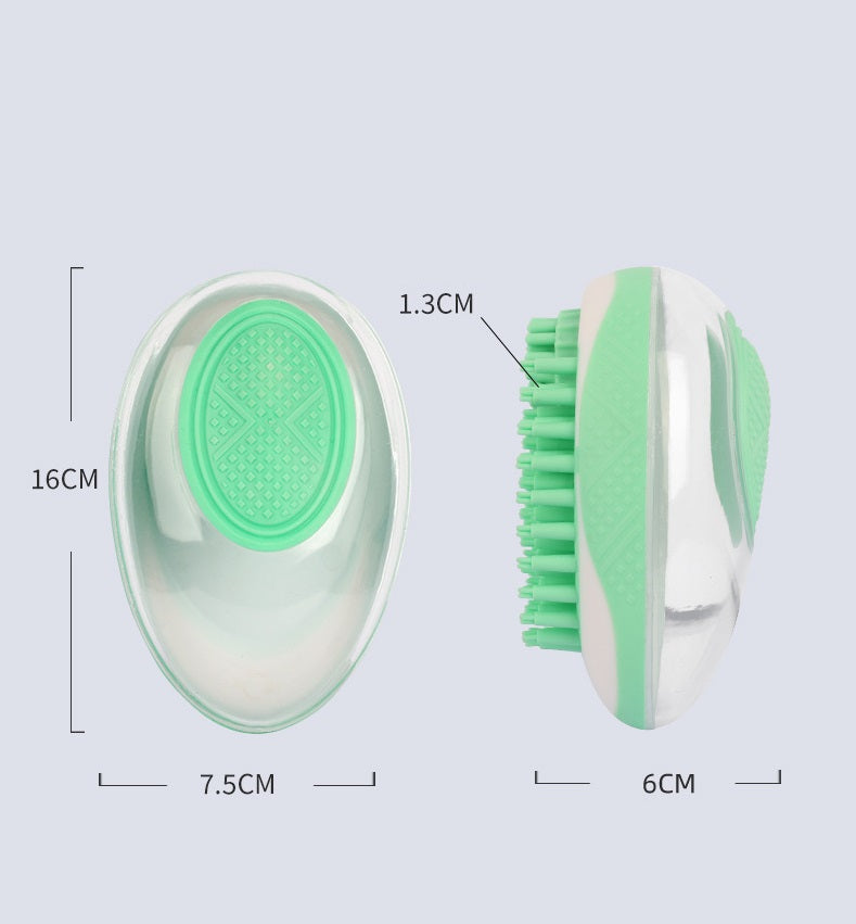 Dog Cat Bath Brush 2-in-1 Pet SPA Massage Comb Soft Silicone Pets Shower Hair Grooming Cmob Dog Cleaning Tool Pet Products - Noman Store LLC