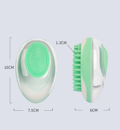 Dog Cat Bath Brush 2-in-1 Pet SPA Massage Comb Soft Silicone Pets Shower Hair Grooming Cmob Dog Cleaning Tool Pet Products - Noman Store LLC