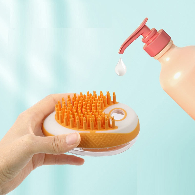 Dog Cat Bath Brush 2-in-1 Pet SPA Massage Comb Soft Silicone Pets Shower Hair Grooming Cmob Dog Cleaning Tool Pet Products - Noman Store LLC