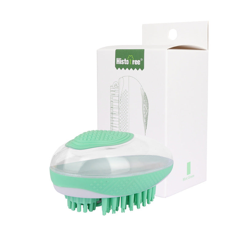 Dog Cat Bath Brush 2-in-1 Pet SPA Massage Comb Soft Silicone Pets Shower Hair Grooming Cmob Dog Cleaning Tool Pet Products - Noman Store LLC