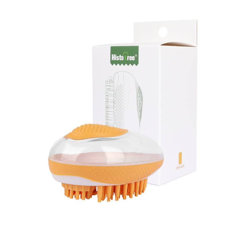 Dog Cat Bath Brush 2-in-1 Pet SPA Massage Comb Soft Silicone Pets Shower Hair Grooming Cmob Dog Cleaning Tool Pet Products - Noman Store LLC