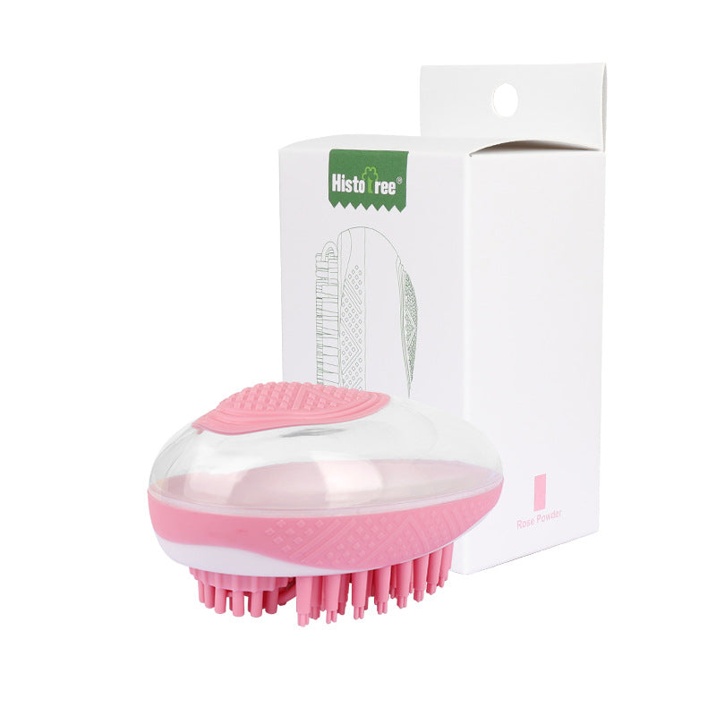 Dog Cat Bath Brush 2-in-1 Pet SPA Massage Comb Soft Silicone Pets Shower Hair Grooming Cmob Dog Cleaning Tool Pet Products - Noman Store LLC