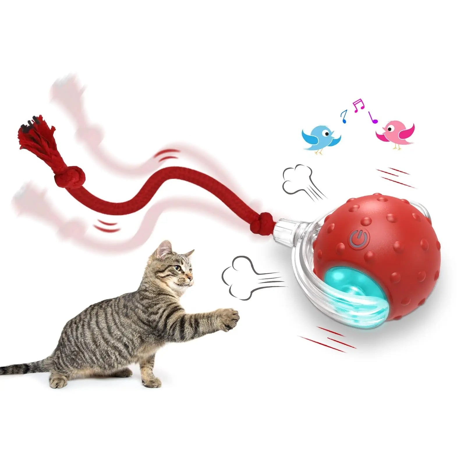 Interactive Cat Toy Ball Super Drive Cat Rolling Ball - Noman Store LLC