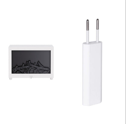 New Flame Aromatherapy Machine Colorful Essential Oil Diffuser Home Large Fog Volume Flame Humidifier 3D Flame Fireplace Machine - NOMAN STORE LLC