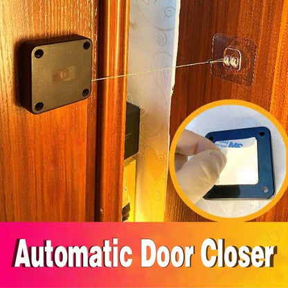 Automatic Door Closer Punch-Free Soft Close Door Closers For Sliding Door Glass Door 500g-1000g Tension Closing Device - NOMAN STORE LLC