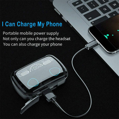Wireless 5.1 Waterproof Bluetooth Sports Waterproof Earphones - NOMAN STORE LLC
