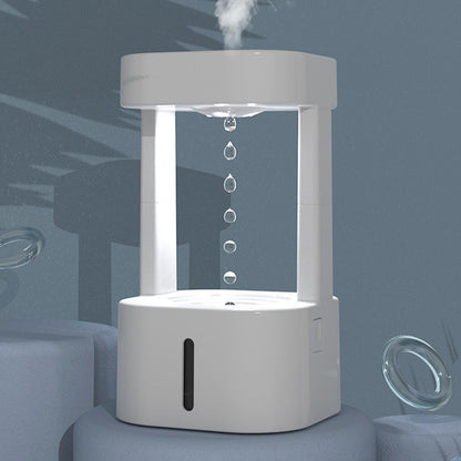 Creative Anti-gravity Water Drop Humidifier Air Conditioning Mist Spray Household Quiet Bedroom Office With 580ML Water Tank - NOMAN STORE LLC