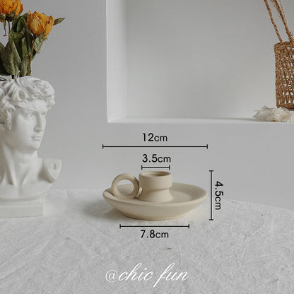 Simplicity Ceramic Vase Dry Flower Arrangement Home Decoration Ornament Living Room Display Art Vases - NOMAN STORE LLC