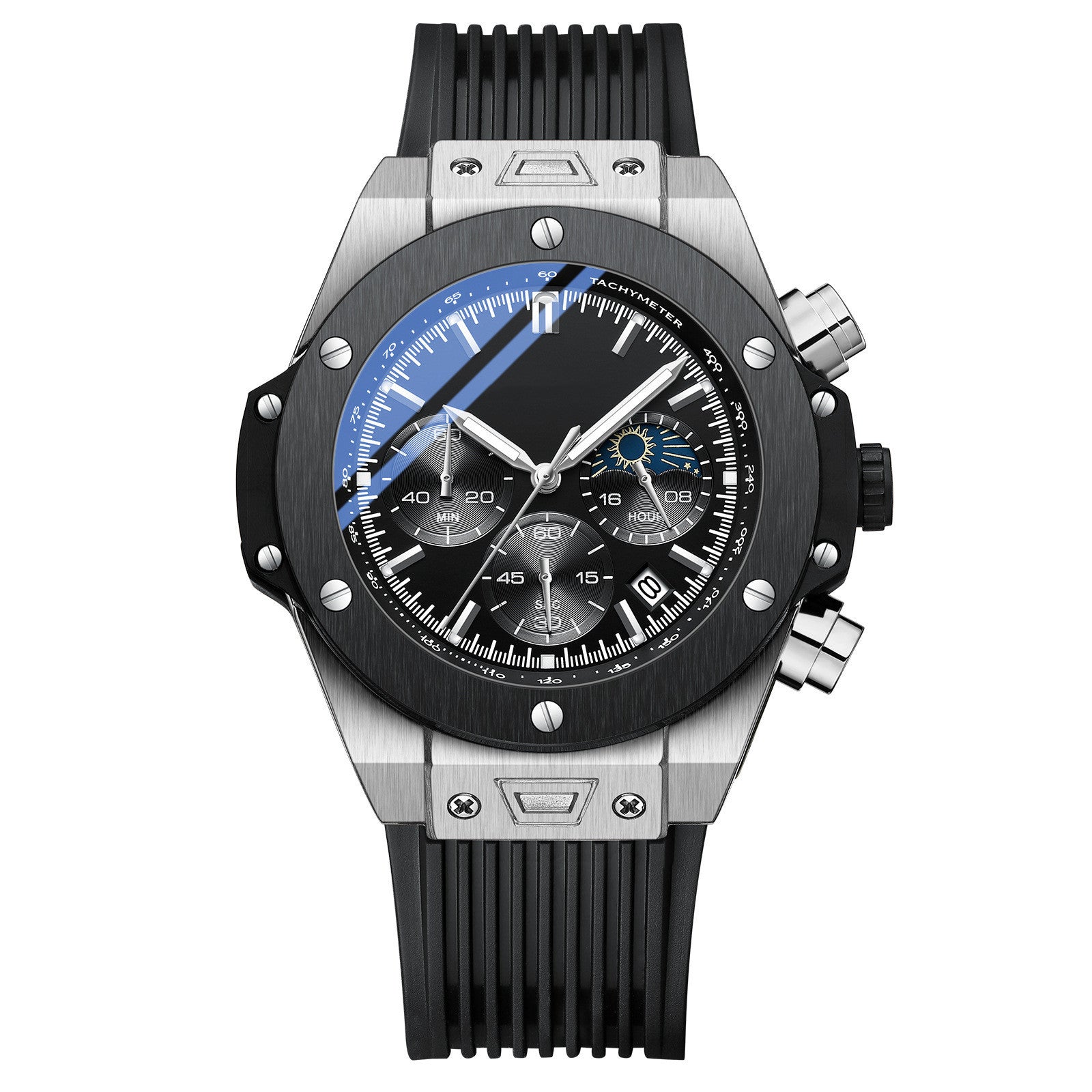 Men's Silicone Strap Quartz Watch - NOMAN STORE LLC