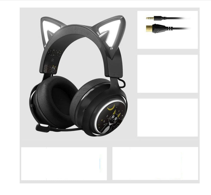Net Red Same Style Luminous Cat Ear Headphones - NOMAN STORE LLC