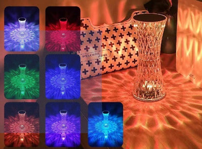 Creative Crystal Diamond Table Lamp Rechargeable Acrylic Bedroom Bedside - NOMAN STORE LLC