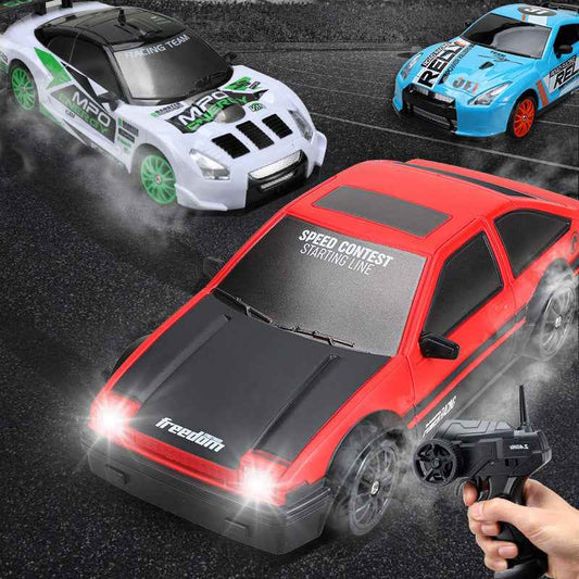 Car 4WD RC Drift Car Toy Remote Control GTR Model AE86 Vehicle Car RC Racing Car Toy For Children Christmas Gifts - NOMAN STORE LLC
