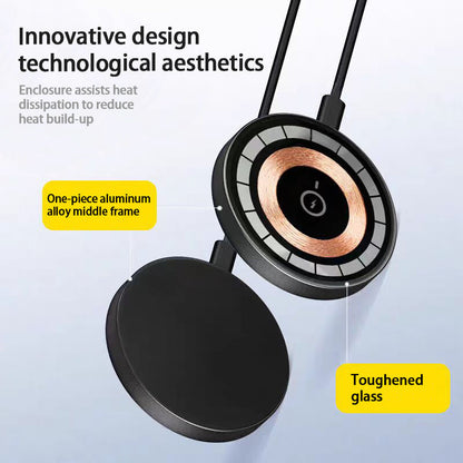 The Qi Wireless Charger 15w Magnetic Wireless Fast Charging Is Suitable For 12, 13, 14, 15 And 16 Mobile Phone Models - NOMAN STORE LLC