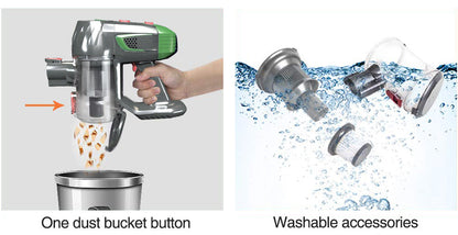 Handheld Wireless Vaccum Cleaner With Foldable Tube - NOMAN STORE LLC