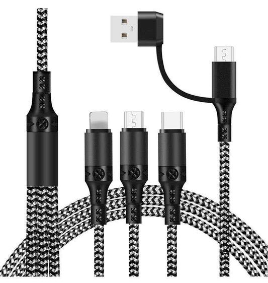 Fast Charging Five-in-one Data Cable, One For Three Charging Cables - NOMAN STORE LLC