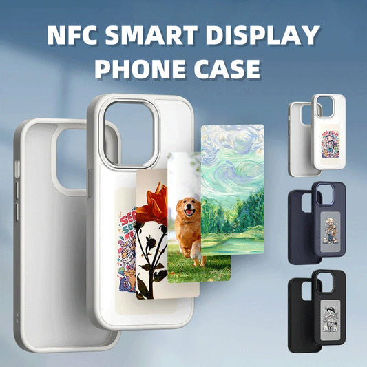 E-ink Screen Phone Case Unlimited Screen Projection Personalized Phone Cover Battery Free New Designer Luxury Phone Case - NOMAN STORE LLC