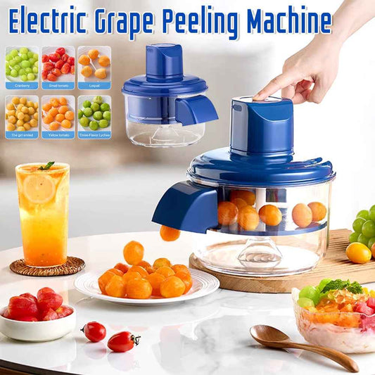 Automatic Electric Grape Peeler Electric Rechargeable Fruit Peeling Machine Hands-Free Skin Remover Home Kitchen Supplies Kitchen Gadgets - NOMAN STORE LLC