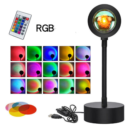 Sunset Projection Lamp Sunset Projector Night Light Wall Decoration Lighting - NOMAN STORE LLC