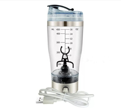 Electric Protein Shake Stirrer USB Shake Bottle Milk Coffee Blender Kettle Sports And Fitness Charging Electric Shaker Cup - NOMAN STORE LLC