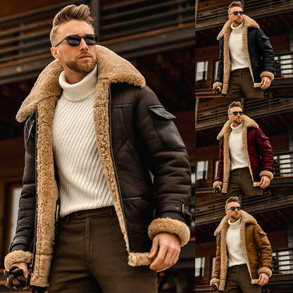 Winter Jacket Mens Military Fleece Warm Jackets Male Fur Collar Coats Army Tactical Jacket - NOMAN STORE LLC