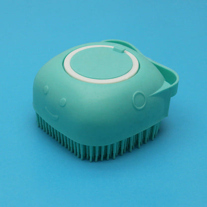 Silicone Dog Bath Massage Gloves Brush Pet Cat Bathroom Cleaning Tool Comb Brush For Dog Can Pour Shampoo Dog Grooming Supplies - NOMAN STORE LLC
