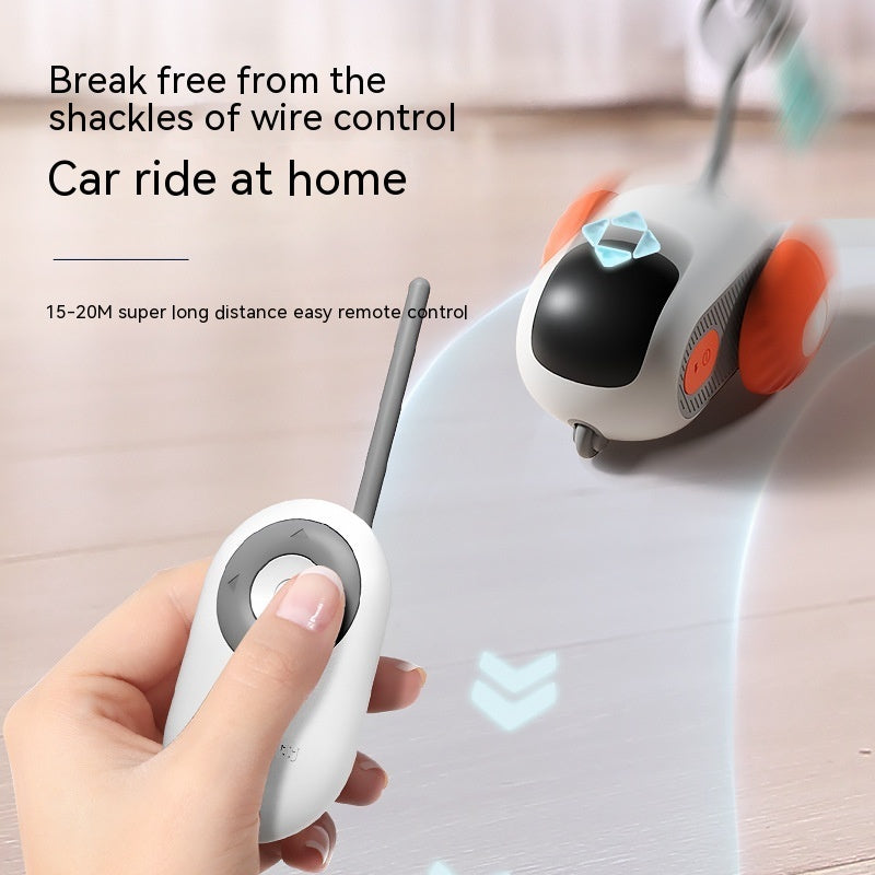 Remote Control Interactive Cat Car Toy USB Charging Chasing Automatic Self-moving Remote Smart Control Car Interactive Cat Toy Pet Products - NOMAN STORE LLC