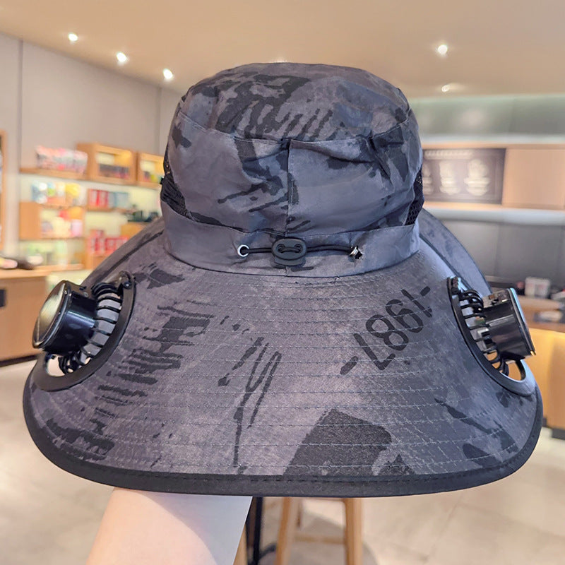 Solar USB Fan Hat with Dual Cooling and Sun Protection - Noman Store LLC