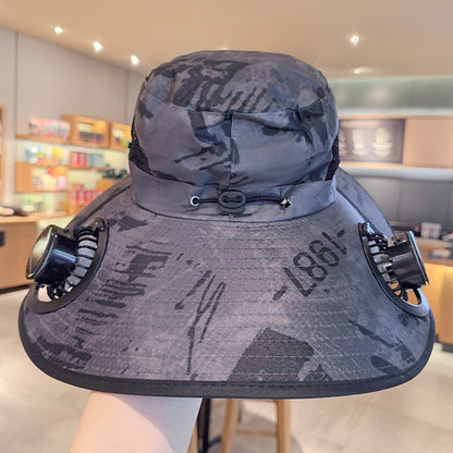 Solar USB Fan Hat with Dual Cooling and Sun Protection - Noman Store LLC