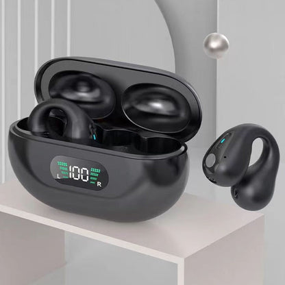 Bone Conduction Headphones TWS Earbuds Ear Clip Bluetooth 5.3 Touch Wireless Earphone In-Ear Bass HIFI Sports Headset - NOMAN STORE LLC