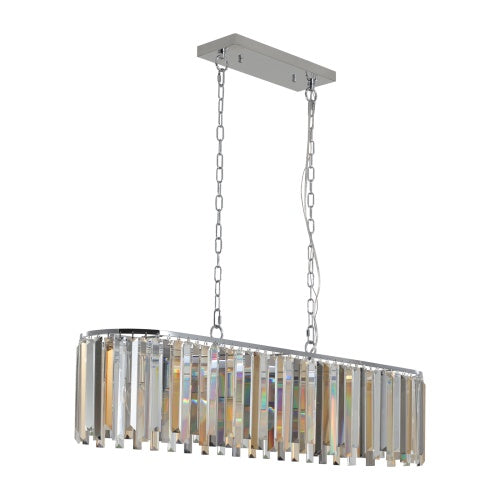 Modern Oval Crystal Chandelier Luxury Home Decor Fixtures - No Bulbs Unavailable Platform- Temu - NOMAN STORE LLC