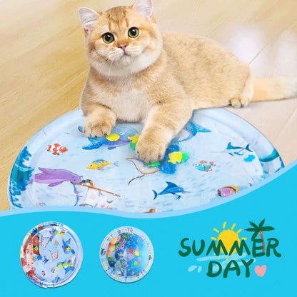 Summer Cooling Pet Water Bed Cushion Ice Pad Dog Sleeping Square Mat For Puppy Dogs Cats Pet Kennel Cool Cold - NOMAN STORE LLC