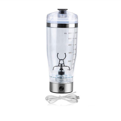 Electric Protein Shake Stirrer USB Shake Bottle Milk Coffee Blender Kettle Sports And Fitness Charging Electric Shaker Cup - NOMAN STORE LLC