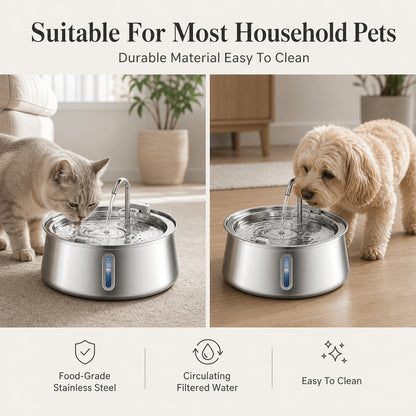 ALWAYS FRESH — for pets left home alone all day