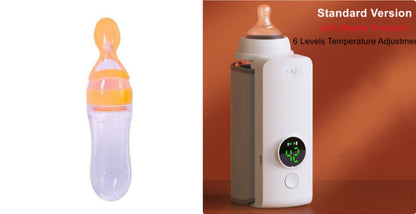 Portable Wireless Rechargeable Baby Bottle Warmer USB Charging And Heating Bag Portable Constant Temperature Milk Warmer Universal Bottle Insulation Sleeve - NOMAN STORE LLC