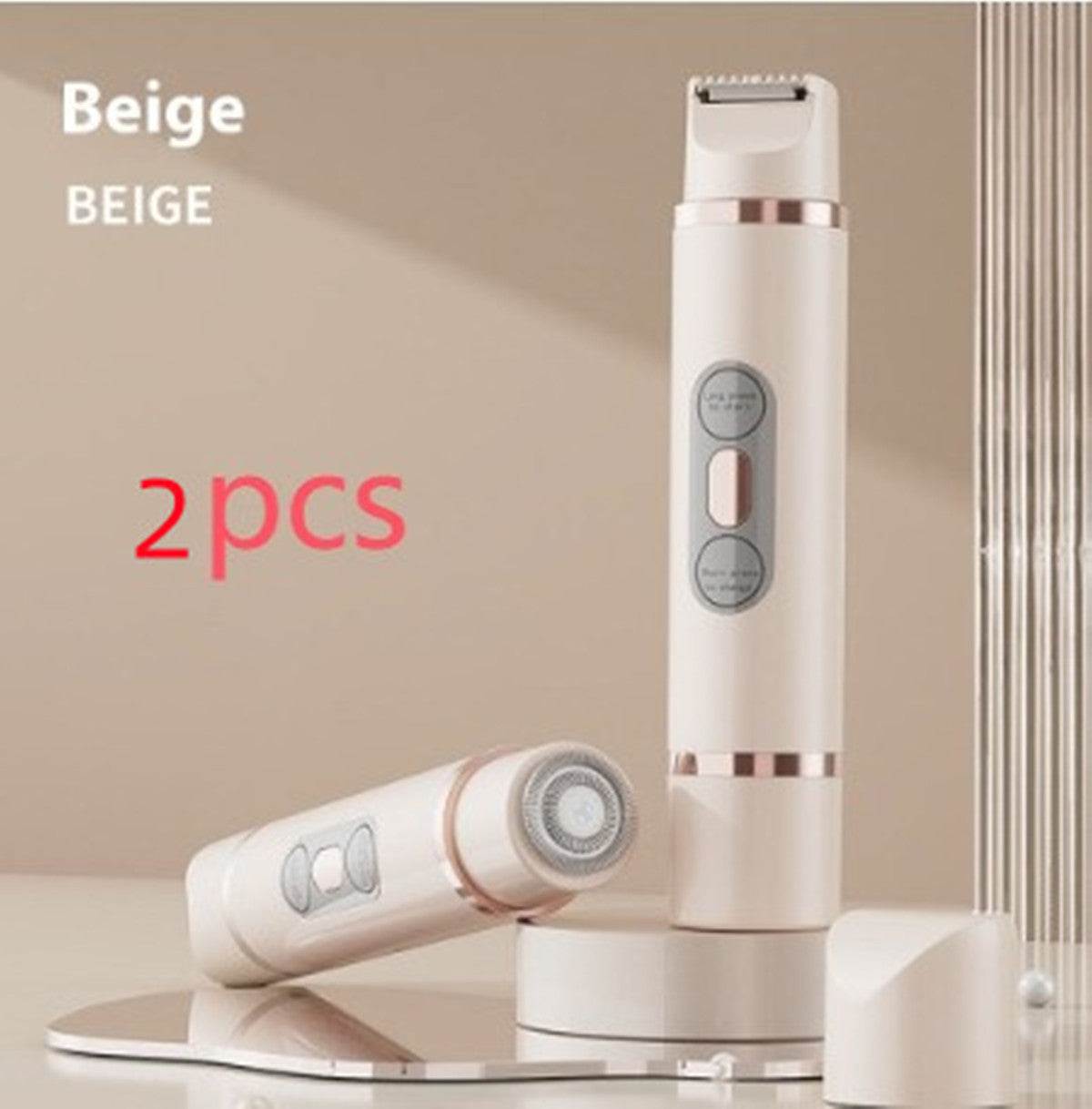 Dual-Head Electric Shaver Painless Women's Epilator Bikini Hair Removal Device Automatic Hair Trimmer Underarm Facial Lips Leg - Noman Store LLC